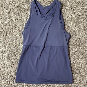 Lululemon Athletica fast as light 2 in 1  Size 6 Blue Racerback Tank  Athletic